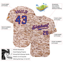 Laden Sie das Bild in den Galerie-Viewer, Custom Camo Royal-Red Authentic Salute To Service Baseball Jersey
