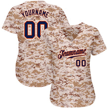 Laden Sie das Bild in den Galerie-Viewer, Custom Camo Navy-Orange Authentic Salute To Service Baseball Jersey
