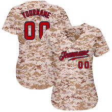 Laden Sie das Bild in den Galerie-Viewer, Custom Camo Red-Navy Authentic Salute To Service Baseball Jersey
