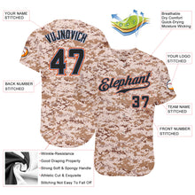 Laden Sie das Bild in den Galerie-Viewer, Custom Camo Black-Powder Blue Authentic Salute To Service Baseball Jersey
