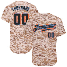 Laden Sie das Bild in den Galerie-Viewer, Custom Camo Black-Powder Blue Authentic Salute To Service Baseball Jersey
