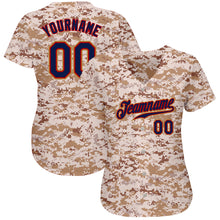 Загрузить изображение в средство просмотра галереи, Custom Camo Navy-Old Gold Authentic Salute To Service Baseball Jersey
