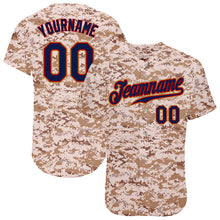 Загрузить изображение в средство просмотра галереи, Custom Camo Navy-Old Gold Authentic Salute To Service Baseball Jersey
