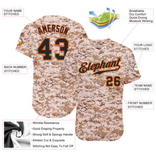 Charger l&#39;image dans la galerie, Custom Camo Black-Orange Authentic Salute To Service Baseball Jersey
