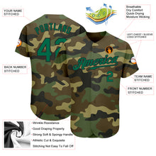 Загрузить изображение в средство просмотра галереи, Custom Camo Kelly Green-Black Authentic Salute To Service Baseball Jersey
