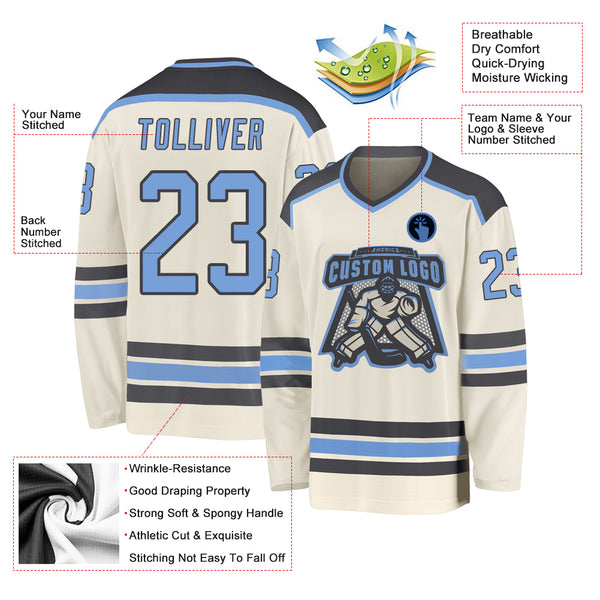 Cheap Custom Sky Blue Pink-Black Hockey Jersey Free Shipping –  CustomJerseysPro