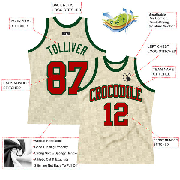 Cheap Custom White Mexican Flag Red-Kelly Green-Black 3D Authentic  Basketball Jersey Free Shipping – CustomJerseysPro