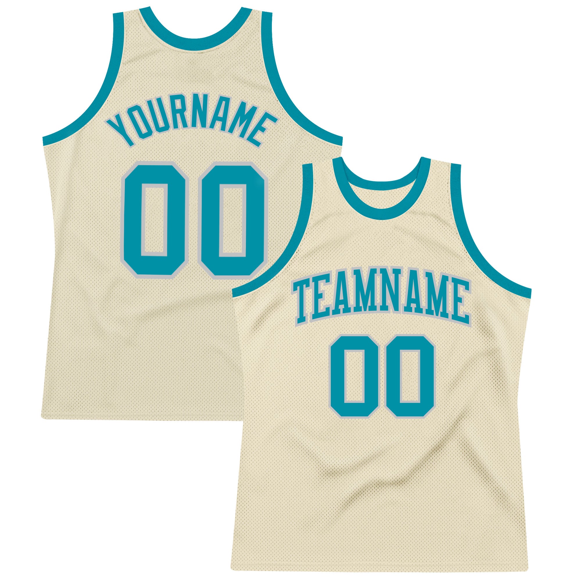 Cheap Custom Gray Teal-White Authentic Throwback Basketball Jersey Free  Shipping – CustomJerseysPro