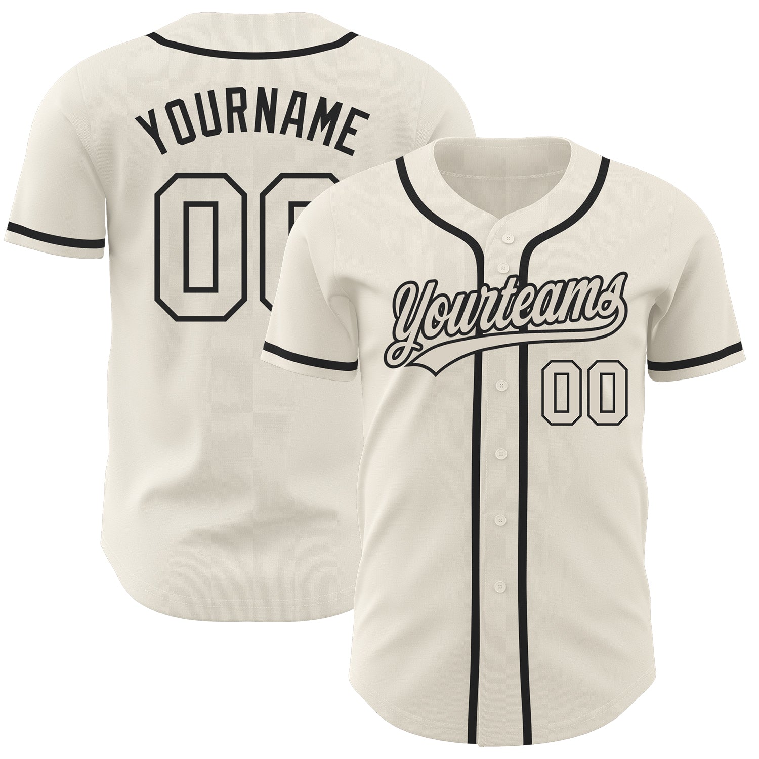 Custom Cream Cream-Red Authentic Baseball Jersey – CustomJerseysPro