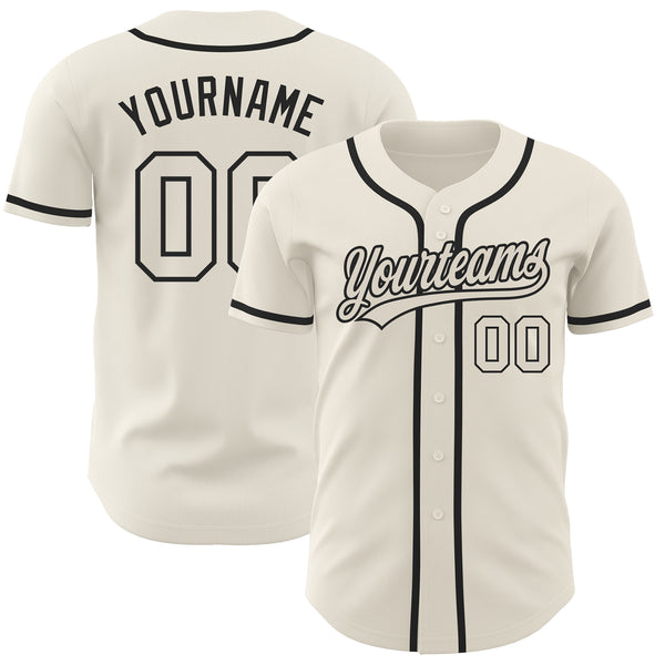 Cheap Custom Cream Cream-Black Authentic Sleeveless Baseball Jersey Free  Shipping – CustomJerseysPro