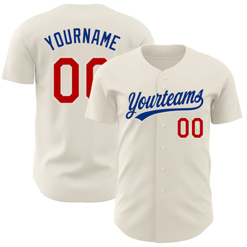 Custom Cream Baseball Jerseys Women's Men's Youth – CustomJerseysPro