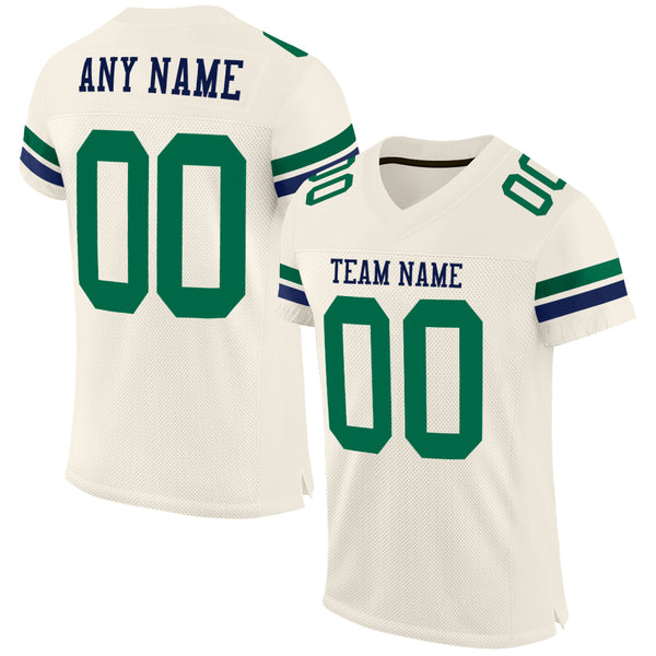 Cheap Custom Neon Green Navy-Gray Mesh Authentic Football Jersey Free  Shipping – CustomJerseysPro