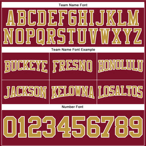 Custom Stitched Crimson Old Gold-White Football Pullover Sweatshirt Hoodie