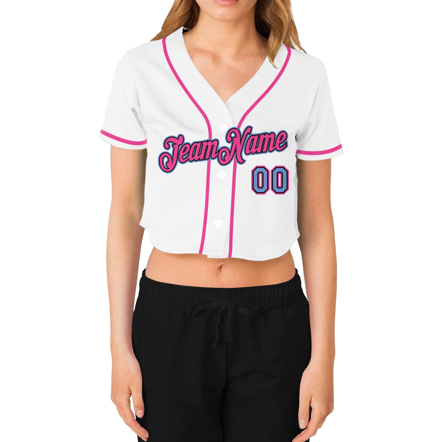 Custom Crew Neck Striped Baseball Jersey