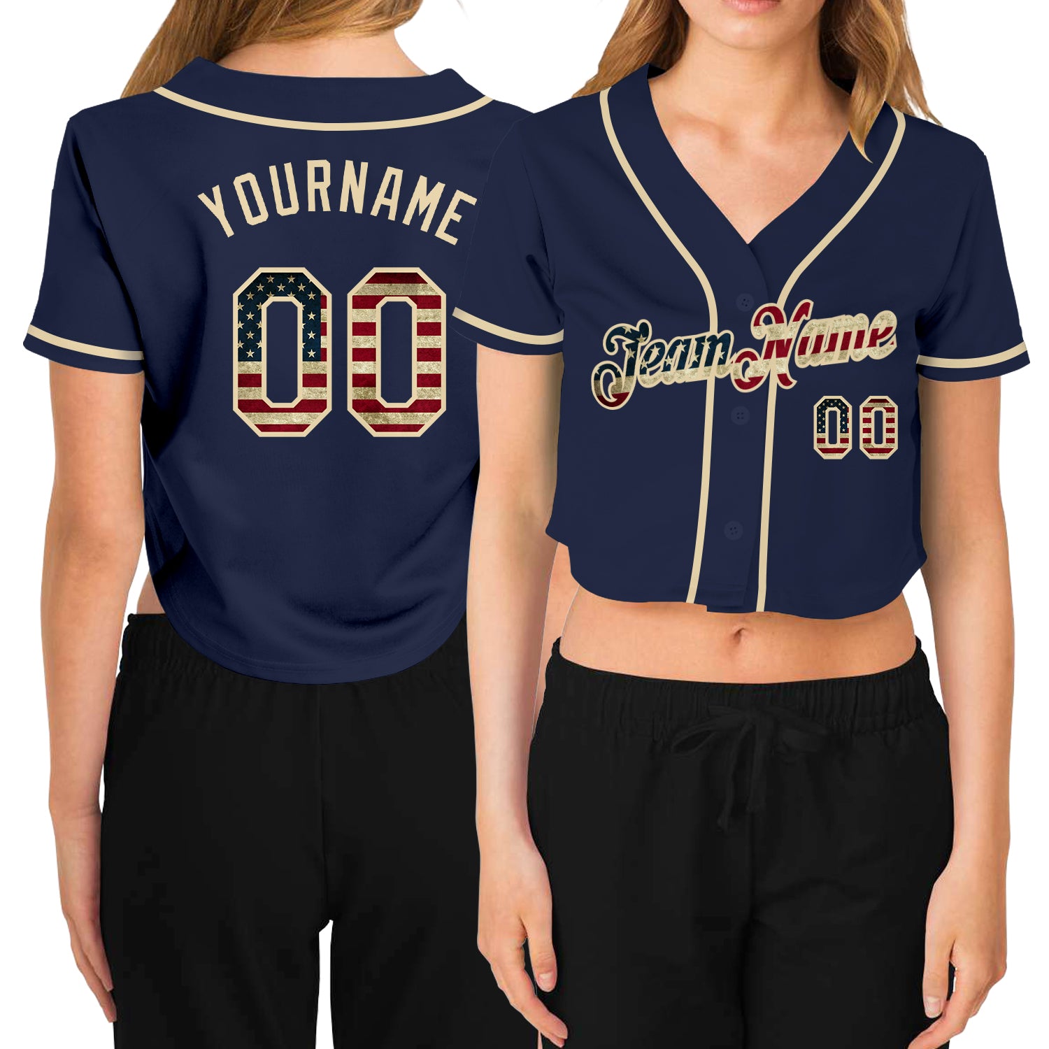 Custom Women's Baseball Style Jersey L