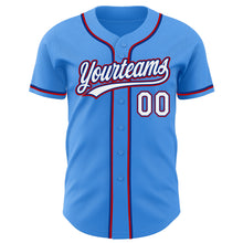 Charger l&#39;image dans la galerie, Custom Electric Blue White Royal-Red Authentic Baseball Jersey
