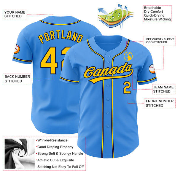 Wholesale Yellow Baseball Jersey for Discount,Shirts Embroidered Team Logo Name Number Softball
