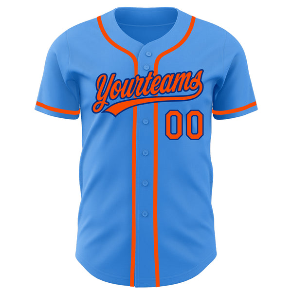 Cheap Custom Light Blue Orange-Royal Mesh Authentic Football Jersey Free  Shipping – CustomJerseysPro