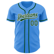 Загрузить изображение в средство просмотра галереи, Custom Electric Blue Green-White Authentic Baseball Jersey
