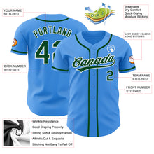 Загрузить изображение в средство просмотра галереи, Custom Electric Blue Green-White Authentic Baseball Jersey
