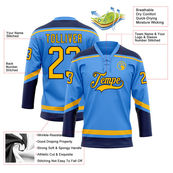 Blues Third Personalized Authentic Blue NHL Jersey (S-3XL