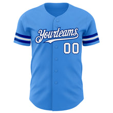 Charger l&#39;image dans la galerie, Custom Electric Blue White-Royal Authentic Baseball Jersey
