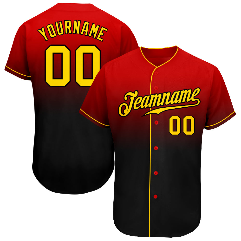 Custom Green Red-Gold Authentic Split Fashion Baseball Jersey Discount –  snapmade