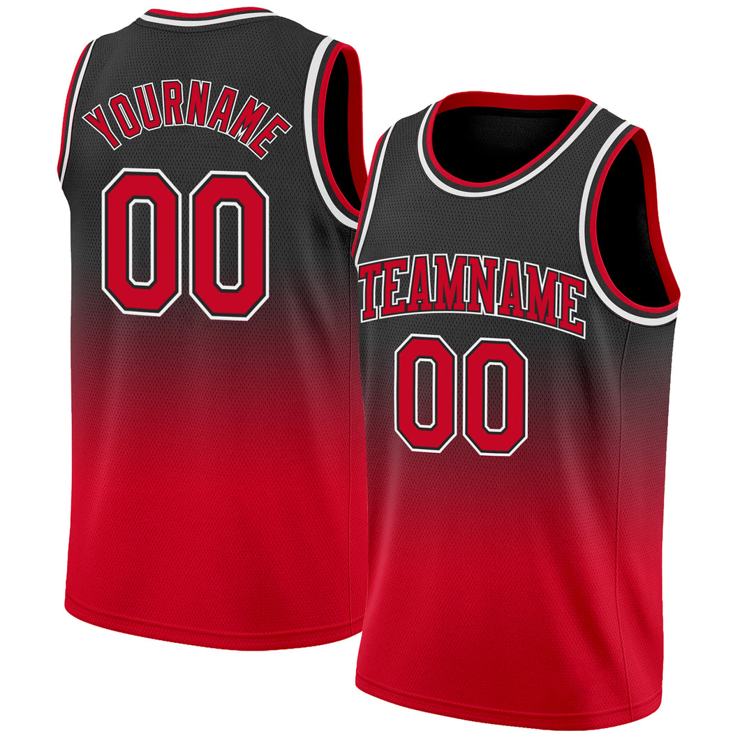 Custom Royal Red-White Authentic Fade Fashion Basketball Jersey Fast  Shipping – FiitgCustom