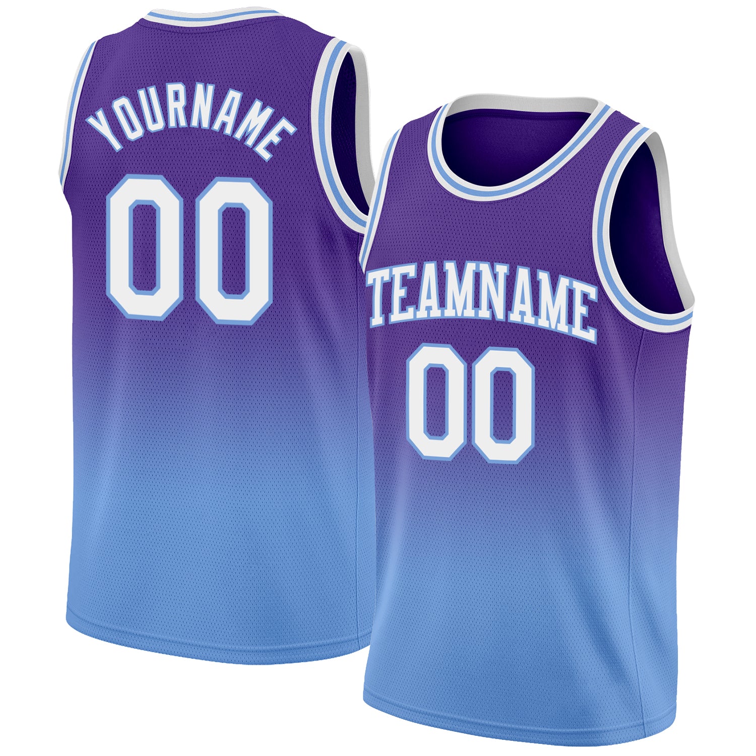 Custom Basketball Jerseys Purple & White Home and Away Old 