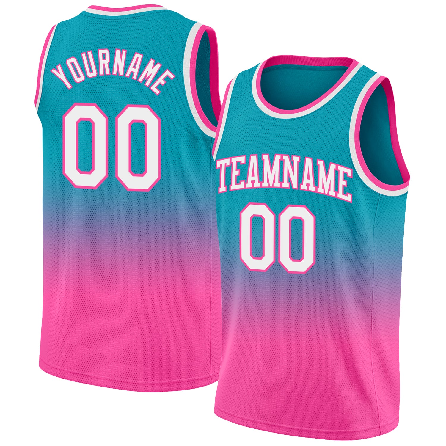 Cheap Custom Light Pink Teal-White Authentic Throwback Basketball Jersey  Free Shipping – CustomJerseysPro