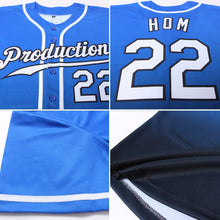 Load image into Gallery viewer, Custom Royal White-Black Authentic Fade Fashion Baseball Jersey
