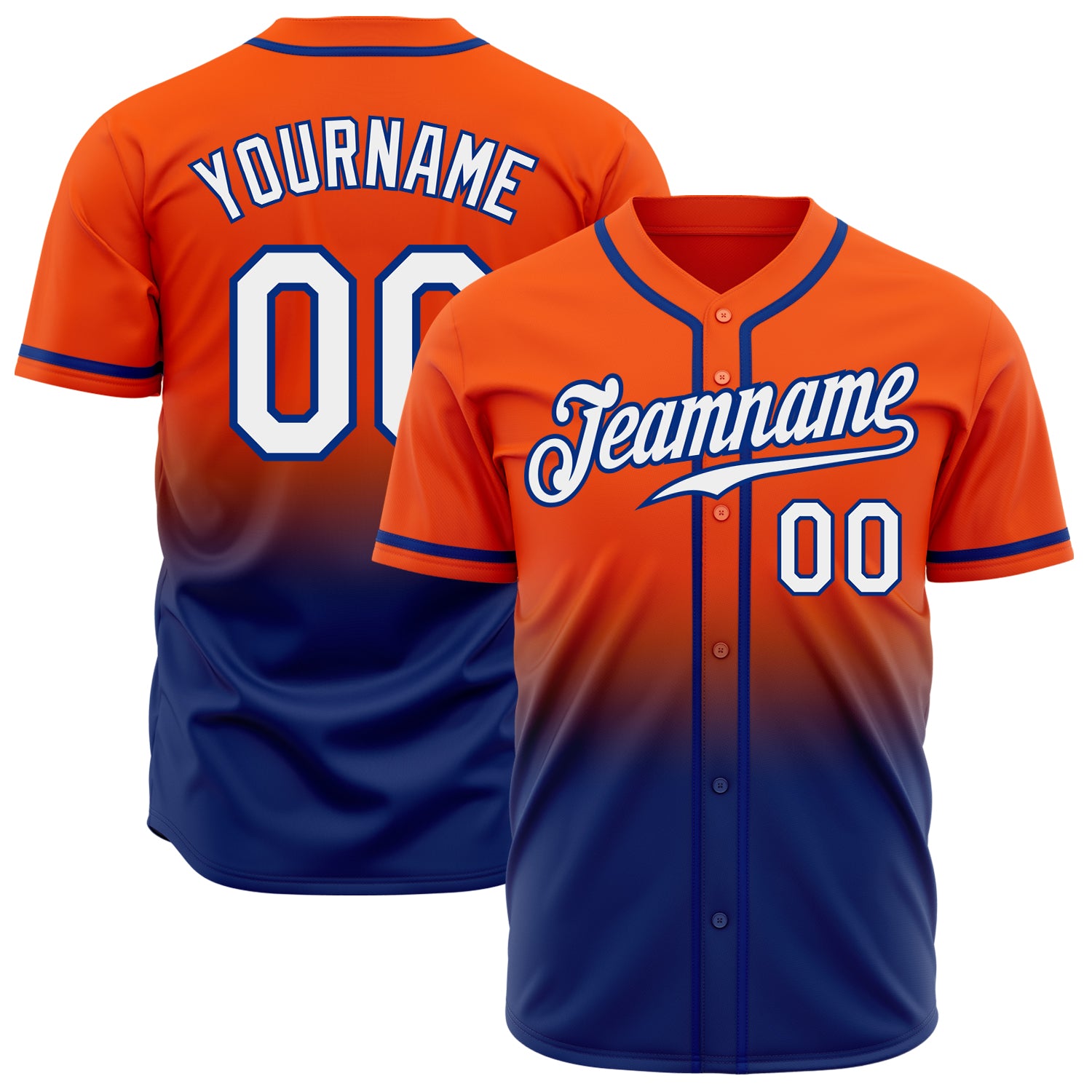 Cheap Custom Light Blue Orange-Royal Authentic Two Tone Baseball Jersey  Free Shipping – CustomJerseysPro