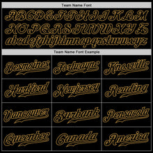 Load image into Gallery viewer, Custom Gray Black-Old Gold Authentic Gradient Fashion Baseball Jersey
