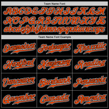 Load image into Gallery viewer, Custom Black Orange-White Authentic Gradient Fashion Baseball Jersey
