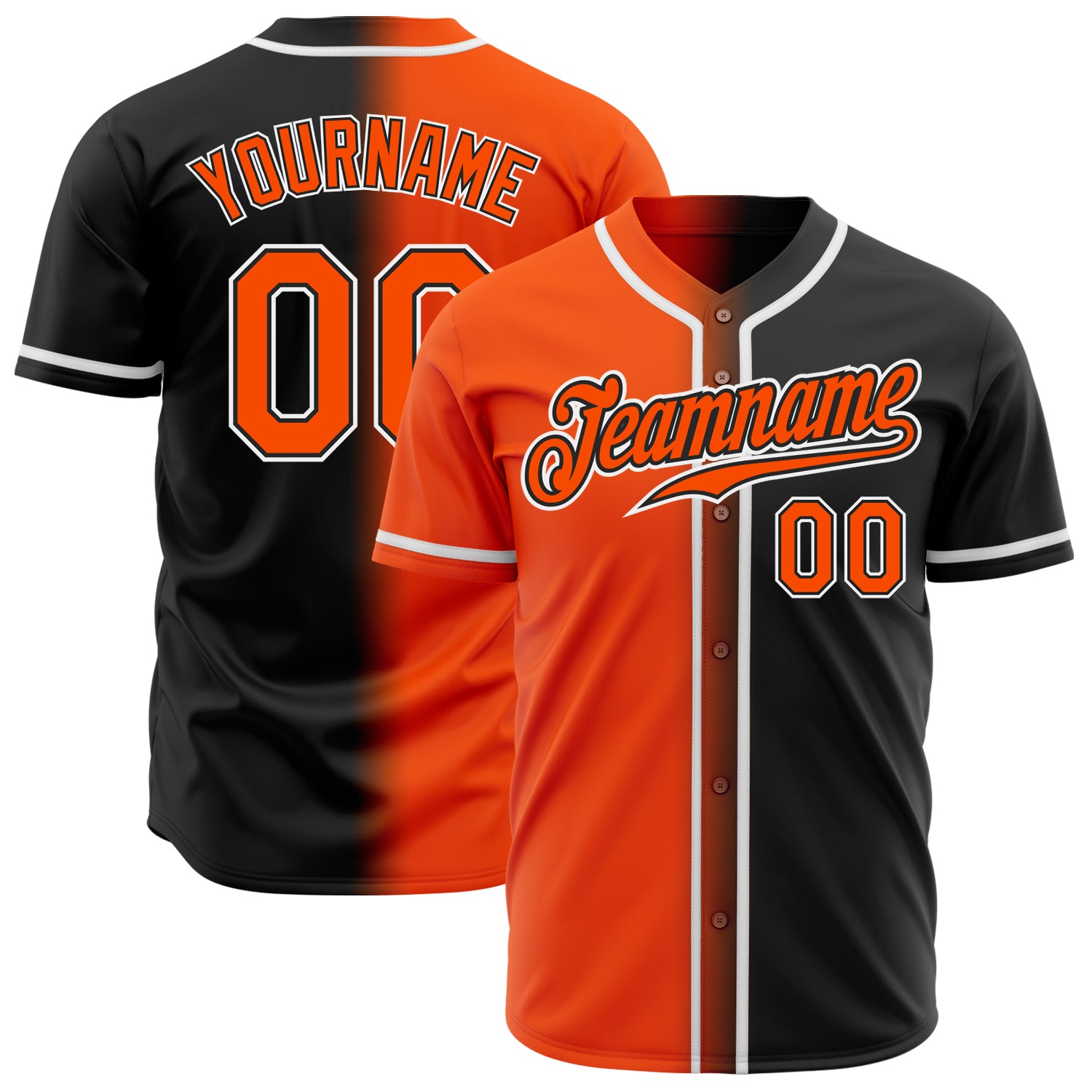Sale Build Black Baseball Authentic Gray Jersey Orange – CustomJerseysPro