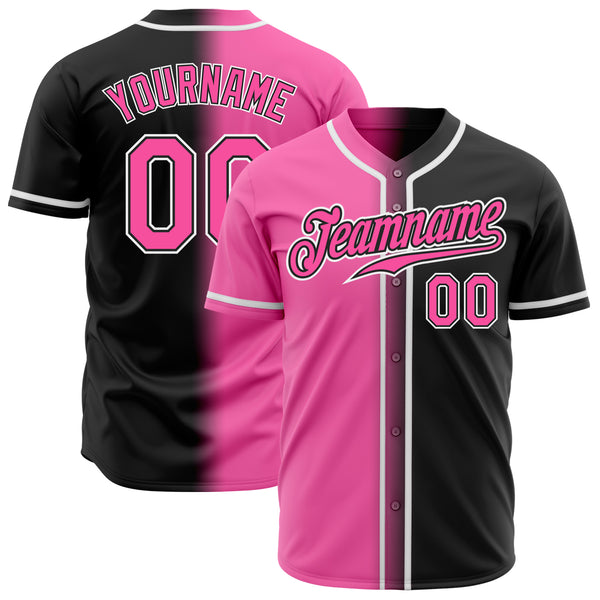 Cheap Custom White Purple Black-Pink Authentic Baseball Jersey Free  Shipping – CustomJerseysPro