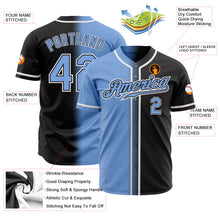 Charger l&#39;image dans la galerie, Custom Black Light Blue-White Authentic Gradient Fashion Baseball Jersey
