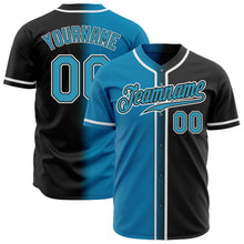 Charger l&#39;image dans la galerie, Custom Black Panther Blue-White Authentic Gradient Fashion Baseball Jersey
