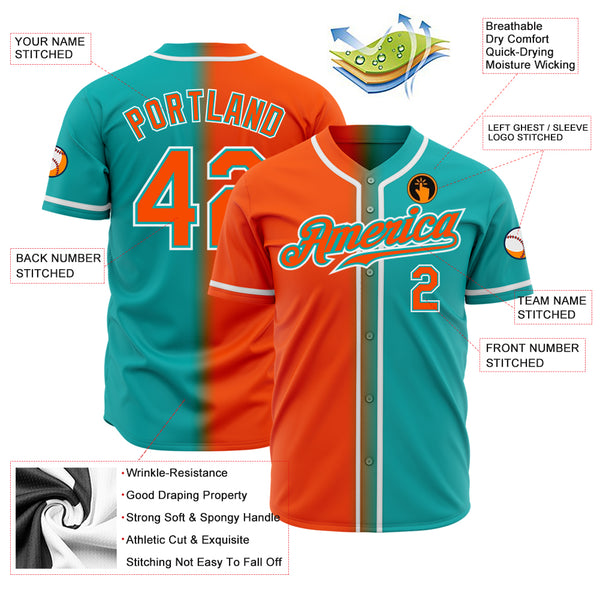 NFL Miami Dolphins Baseball Jersey Shirt Custom Name And Number