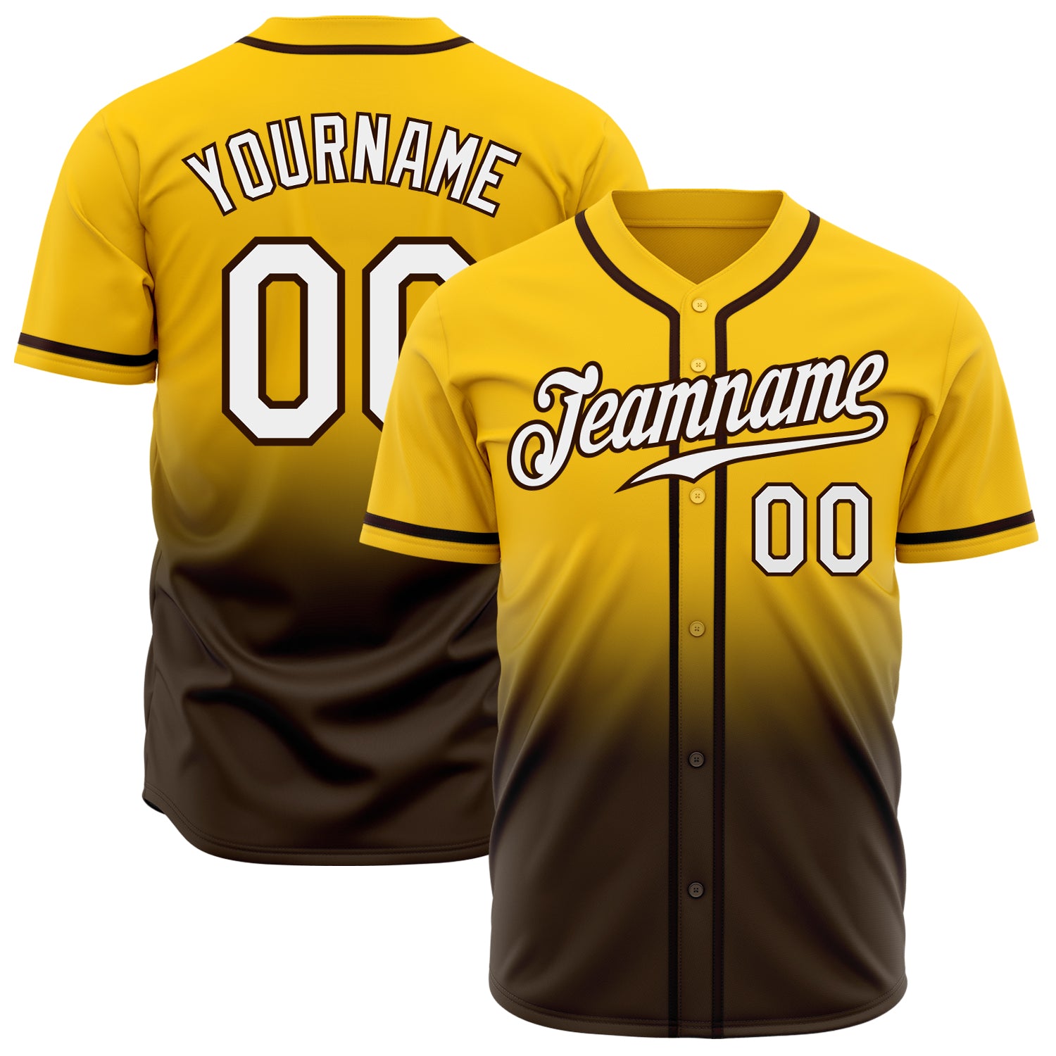 Cheap Custom White Brown Pinstripe Brown-Gold Authentic Baseball Jersey  Free Shipping – CustomJerseysPro