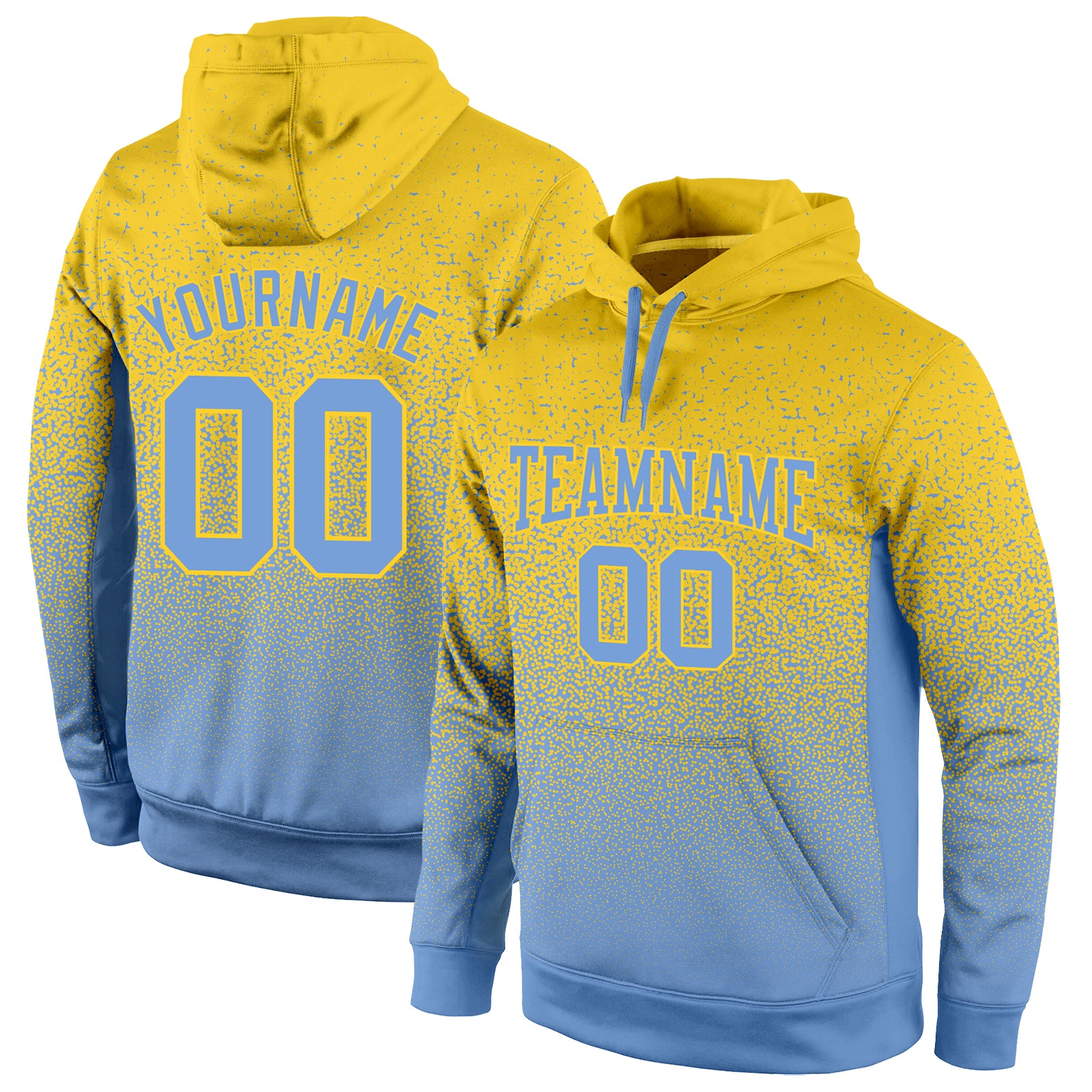 Light blue deals fade hoodie