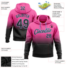 Загрузить изображение в средство просмотра галереи, Custom Stitched Pink Black-Light Blue Fade Fashion Sports Pullover Sweatshirt Hoodie
