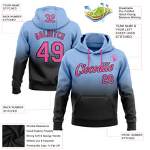 Загрузить изображение в средство просмотра галереи, Custom Stitched Light Blue Pink-Black Fade Fashion Sports Pullover Sweatshirt Hoodie
