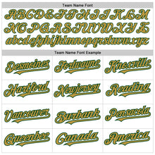 Charger l&#39;image dans la galerie, Custom White Pinstripe Old Gold-Green Authentic Fade Fashion Baseball Jersey
