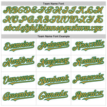 Charger l&#39;image dans la galerie, Custom White Pinstripe Old Gold-Kelly Green Authentic Fade Fashion Baseball Jersey
