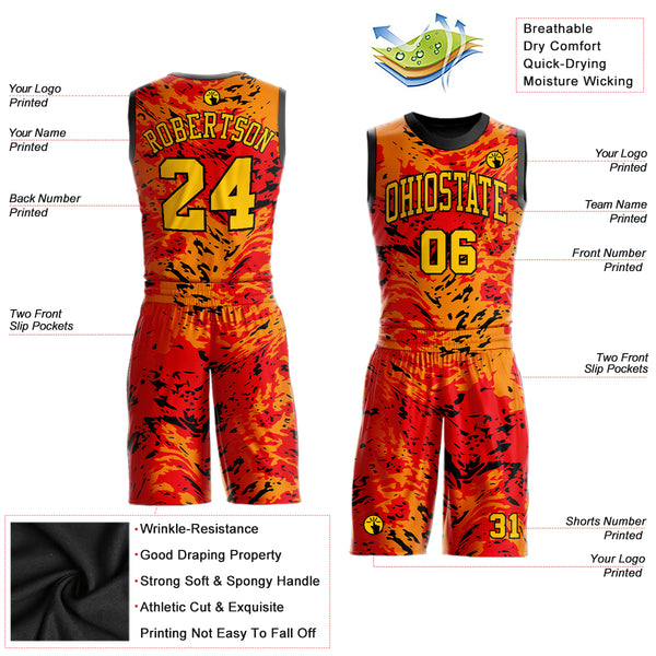 Custom Basketball Jersey Pink Gold Design - XXL  Basketball jersey, Custom  basketball, Orange design