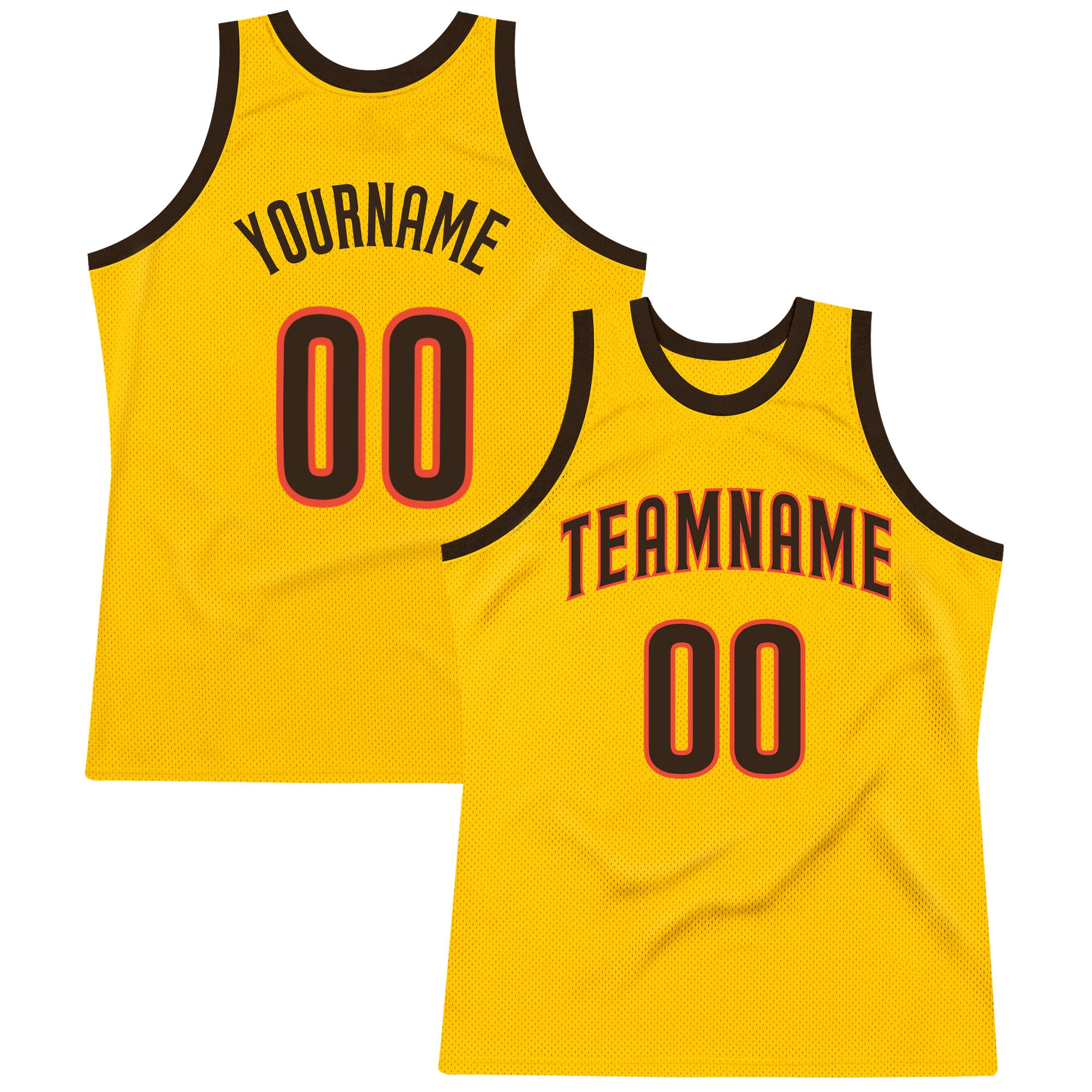 Custom Orange Basketball Jersey Black-White Authentic Throwback