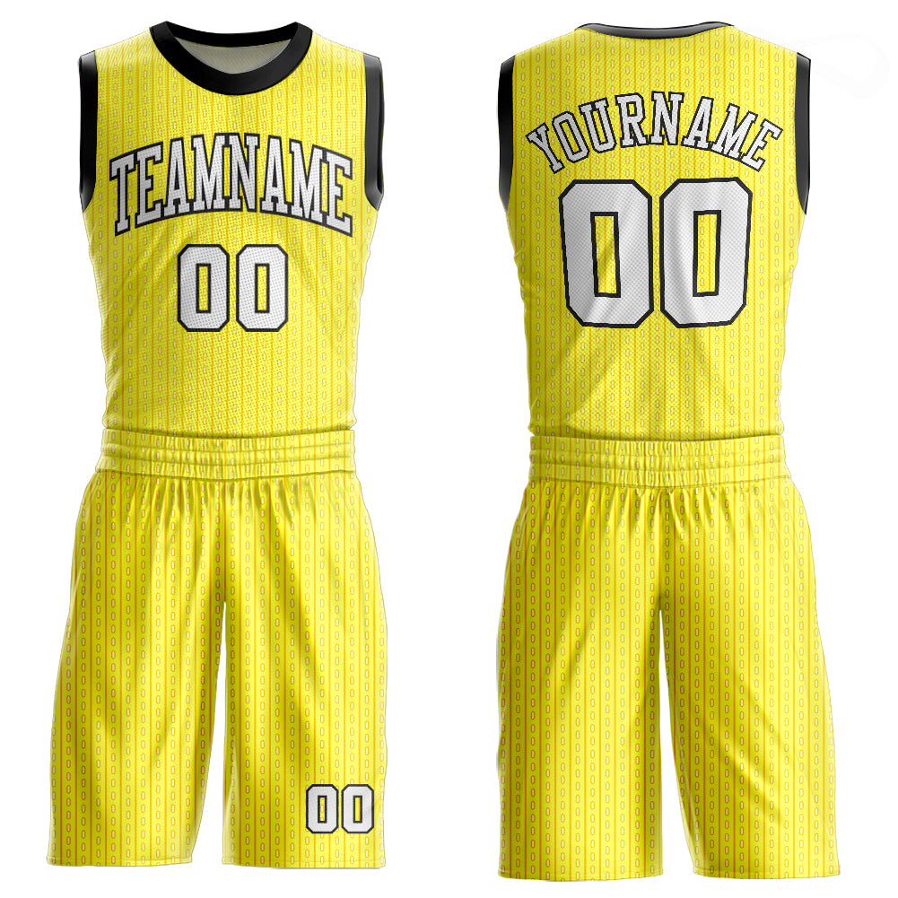 Sublimation Custom Design Yellow Basketball Uniform