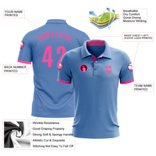 Charger l&#39;image dans la galerie, Custom Light Blue Pink Performance Golf Polo Shirt
