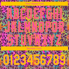 Laden Sie das Bild in den Galerie-Viewer, Custom Graffiti Pattern Yellow-Pink 3D Colorful Leopard Print Performance Golf Polo Shirt
